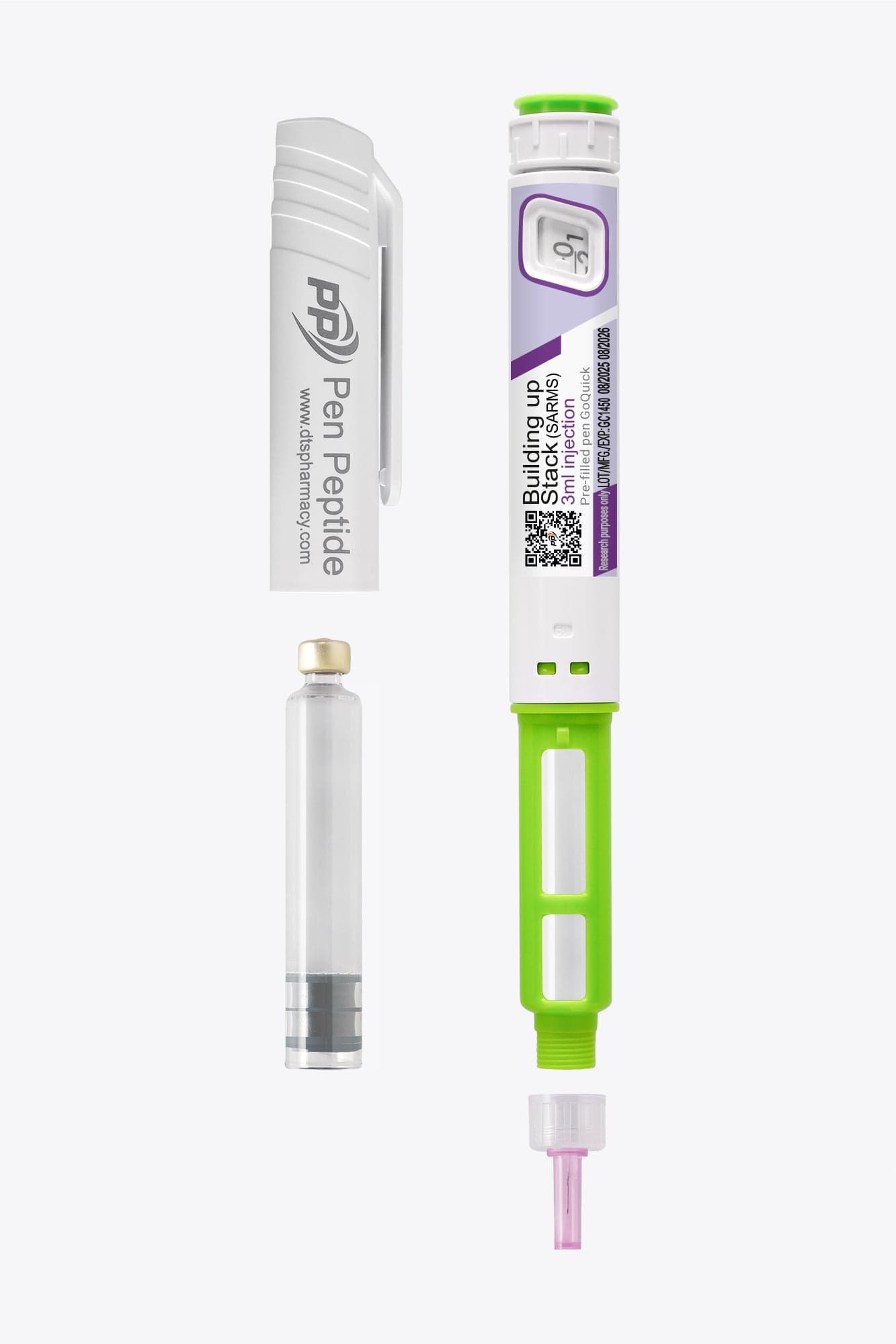 Building Up Stack | YK-11, RAD-140, MK-677, SLU-PP-332, Cardarine – 320.8mg/3ml