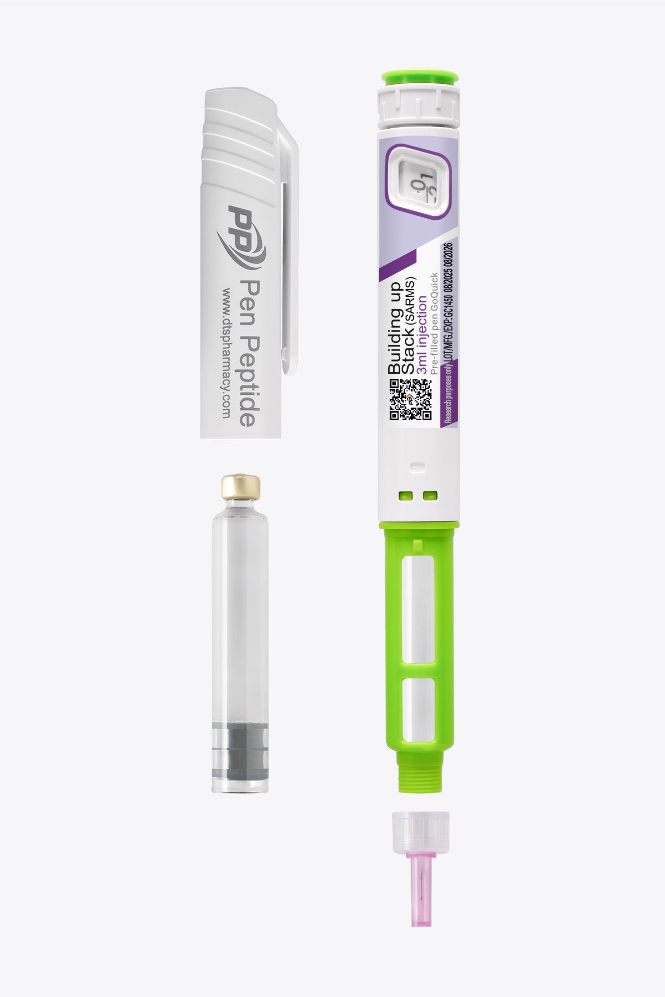 Building Up Stack | YK-11, RAD-140, MK-677, SLU-PP-332, Cardarine – 320.8mg/3ml