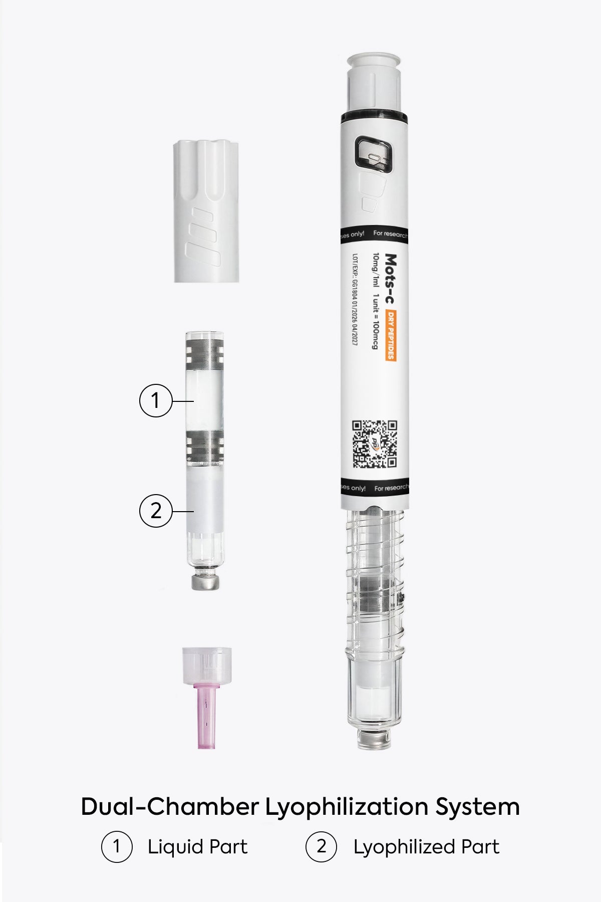 MOTS-c 10mg/1ml & 20mg/1ml | Dual-Chamber Pen