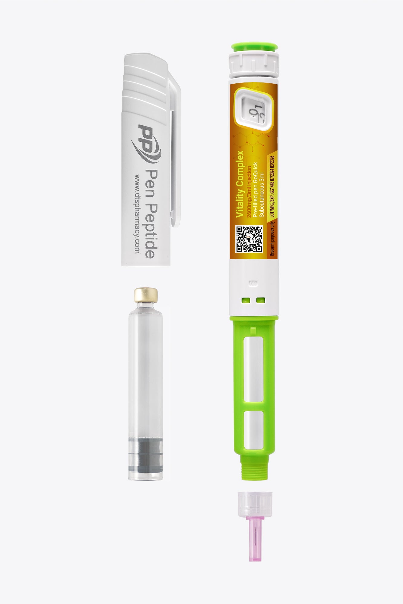 Vitality Complex | Glutathione, NMN & Resveratrol 2600mg/3ml